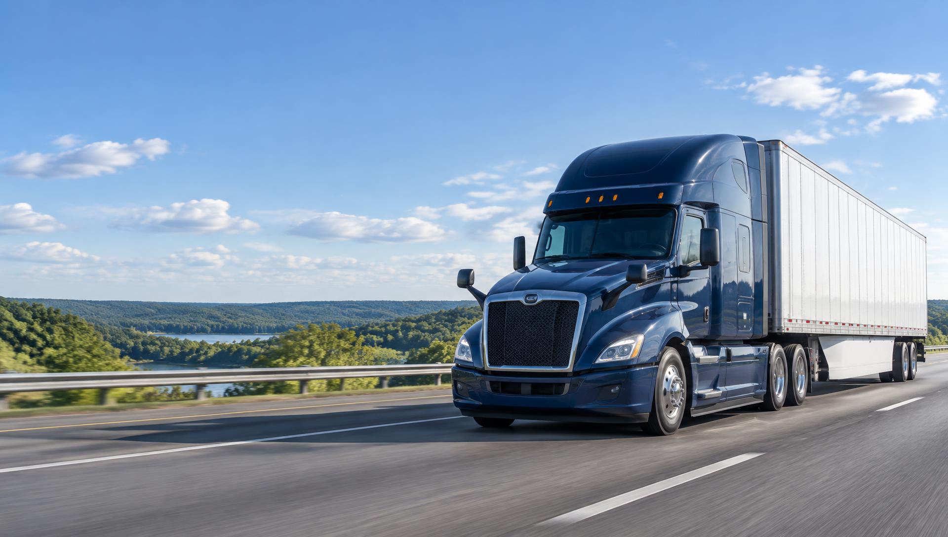 Sonvera Transport truck on the highway